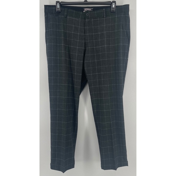 Nike Golf Tour Performance Dri-FIT Plaid Pants Mens 38x30(29) Black Gray NWT - Picture 1 of 11